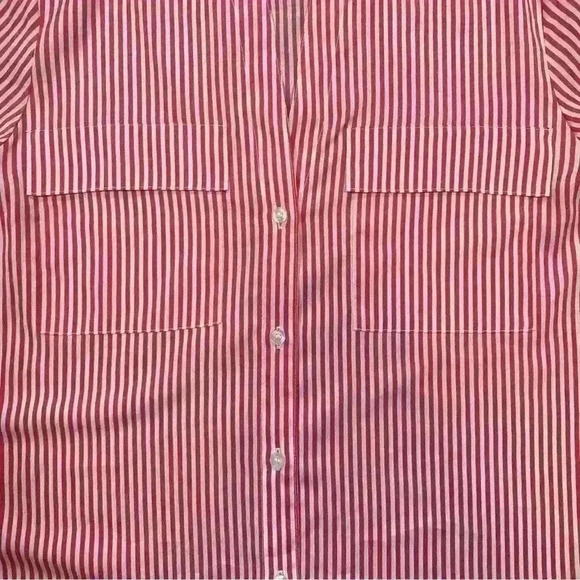 Calvin Klein Woman’s Red and White Stripes Blouse. SM/CH - Picture 5 of 10